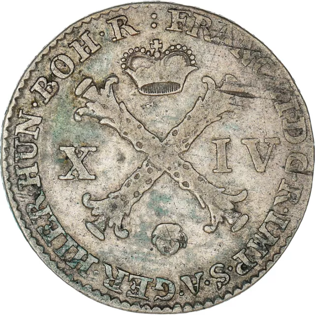 [#972087] Monnaie, AUSTRIAN NETHERLANDS, Franz II, 14 Liards, 14 Oorden, 1792, B