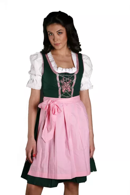 Dirndl Damen Trachtenkleid Rosa Grün 3 Tlg. Gr.44  3362