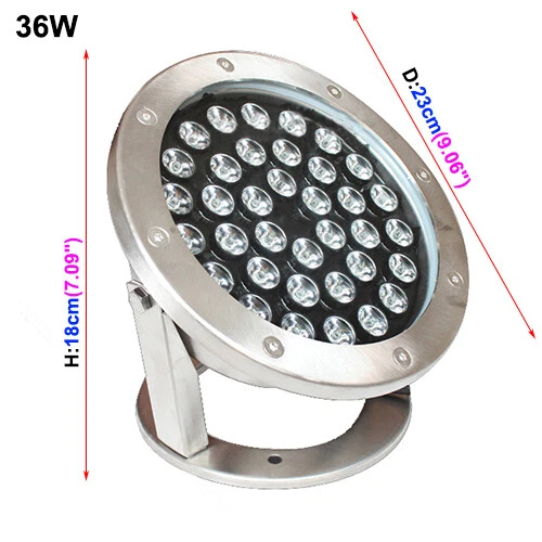 LED Outdoor Pool Light Underwater Lamp Waterproof 12V/24V Fountain/Landscape