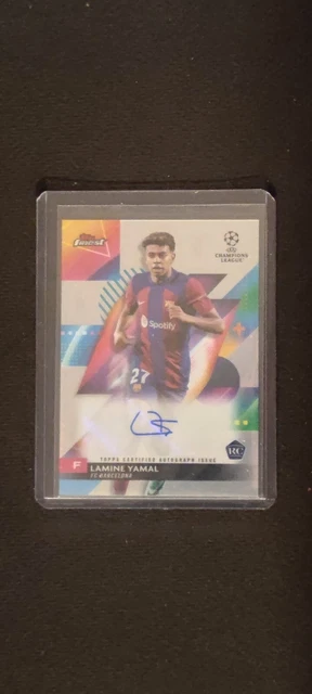 2023/24 TOPPS FINEST UCC Lamine Yamal Rookie Car £337.17 - PicClick UK