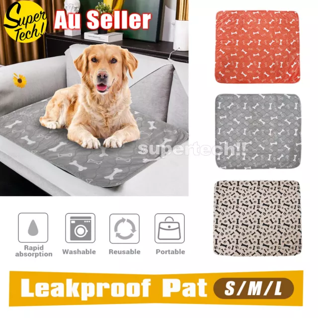 Reusable Washable Pet Dog Cat Puppy Training Pee Pads Bed Absorbent Mat