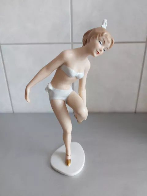 -~Wallendorf-~Porzellanfigur-~ Bikini-Mädchen-~25 cm-~