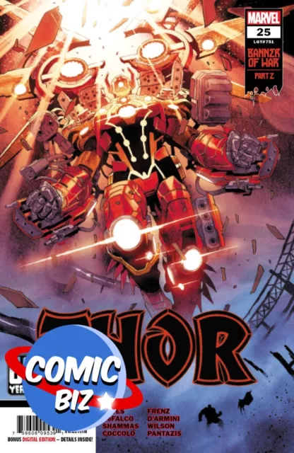 Thor #25 (2022) 2Nd Printing Bagged & Boarded Coccolo Var Cover Marvel Comics