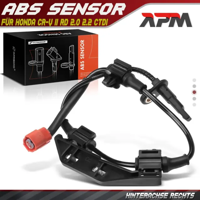 Sensore ABS Raddrehzahlgeber Posteriore Destra per Honda Cr-V II Rd 2.0 2.2 Ctdi