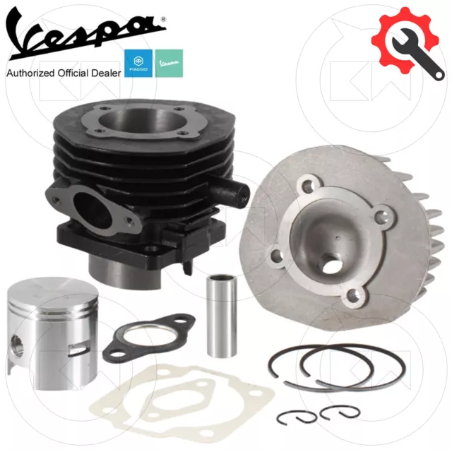 KIT MODIFICA GRUPPO TERMICO TESTA CILINDRO PISTONE D.55 102cc VESPA 50 SPECIAL