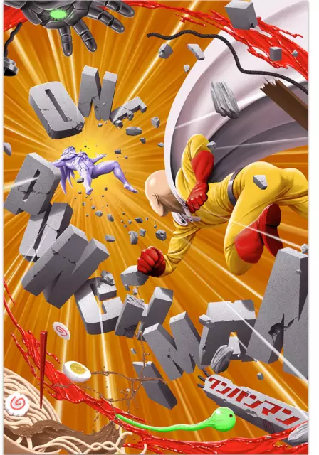 Poster: One Punch Man - Saitama vs Villain (24x36)