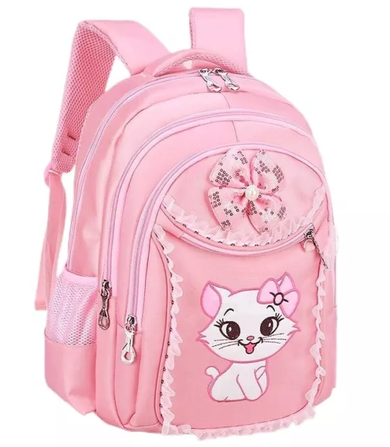 GIRL'S Backpacks School Bags Kid's Cat Printed Backpack SCHOOL Bags