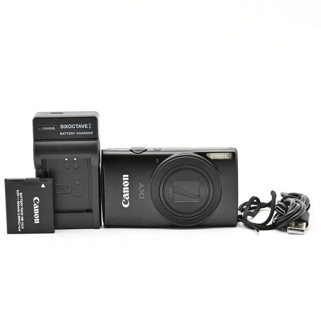 CANON IXY 170 Black Compact Digital Camera Tested Working Seller