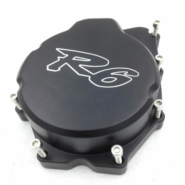 For 2006-2014 2007 Yamaha YZF-R6 Motorcycle Left Side Stator Engine Cover Black