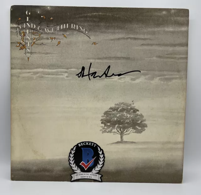 Steve Hackett Signed Genesis Wind & Wuthering Vinyl Lp Autograph Beckett Coa