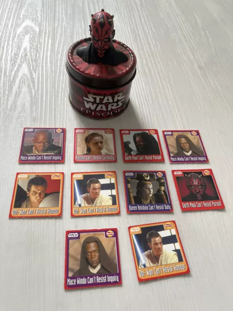 Star Wars Episode 1 Darth Maul Tin Kinnerton Confectionery And Walkers Cards