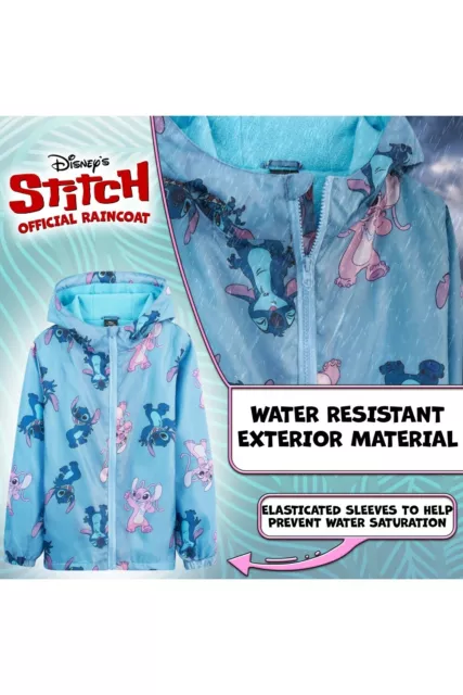 Disney Filles Imperméable À Capuche Stitch 3