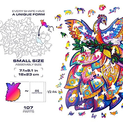 UNIDRAGON Wooden Puzzle Jigsaw, Best Gift for Adults and Children, Unique  [NEW] 2