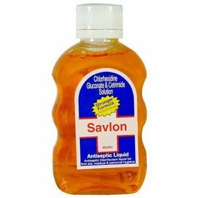 Líquido antiséptico Savlon 5 x 100 ml para primeros auxilios, matar gérmenes, higiene personal