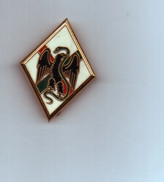 Rotary insigne Président 10mm émail blanc métal doré sur vis et écrou