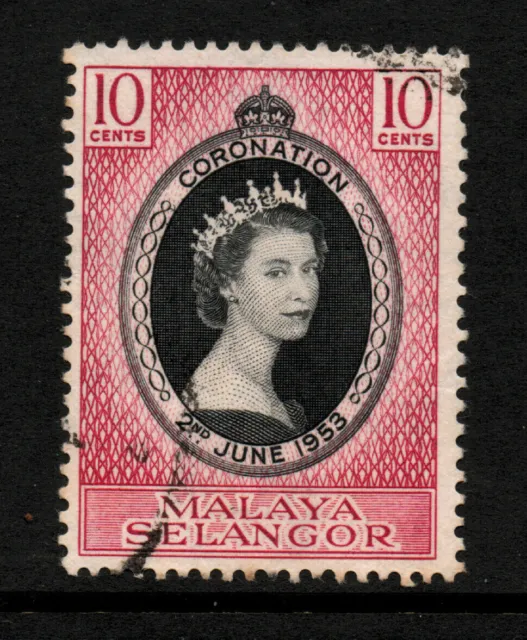 Occasion " Couronnement De La Reine Elizabeth Ii " Malaisie 1953