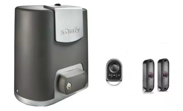 Somfy Elixo 500 3S RTS Schiebetorantrieb Antrieb 1 Handsender Lichtschrankenpaar