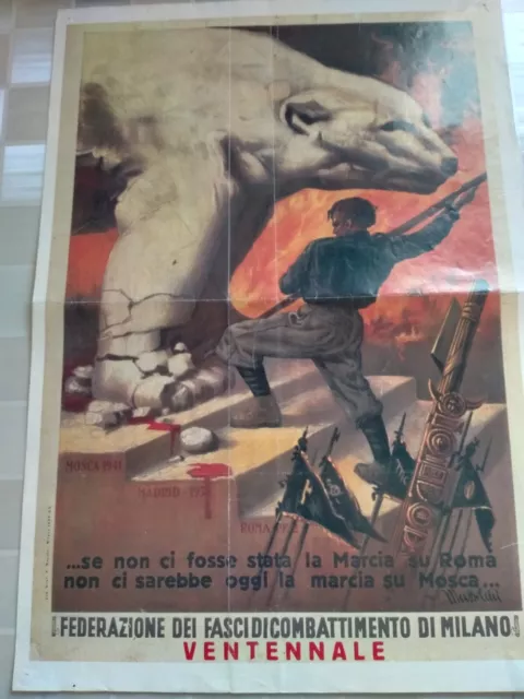 Manifesto/ Locandina Riproduzione Epoca Fascista