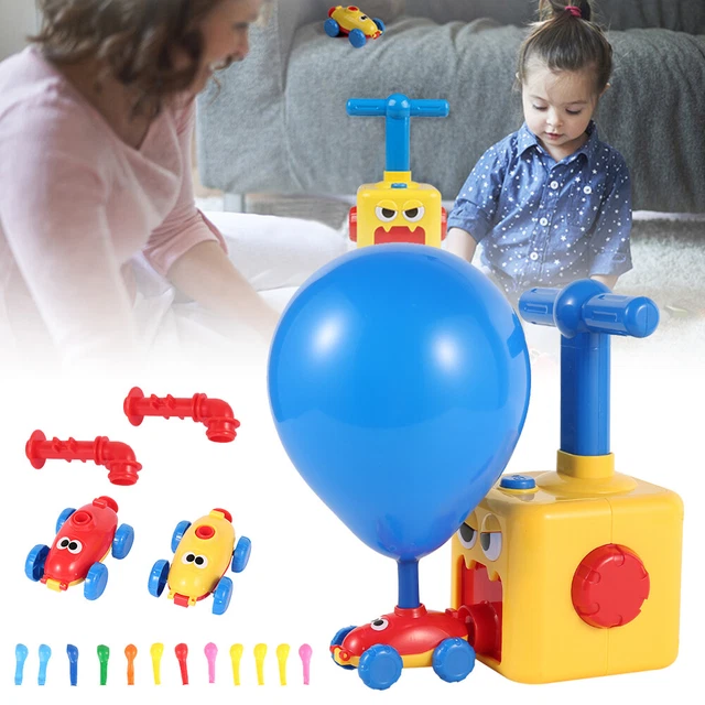 BALLOON POWERED CAR Toys Fun Inertia Aerodynamics Inertial Power Kids ...