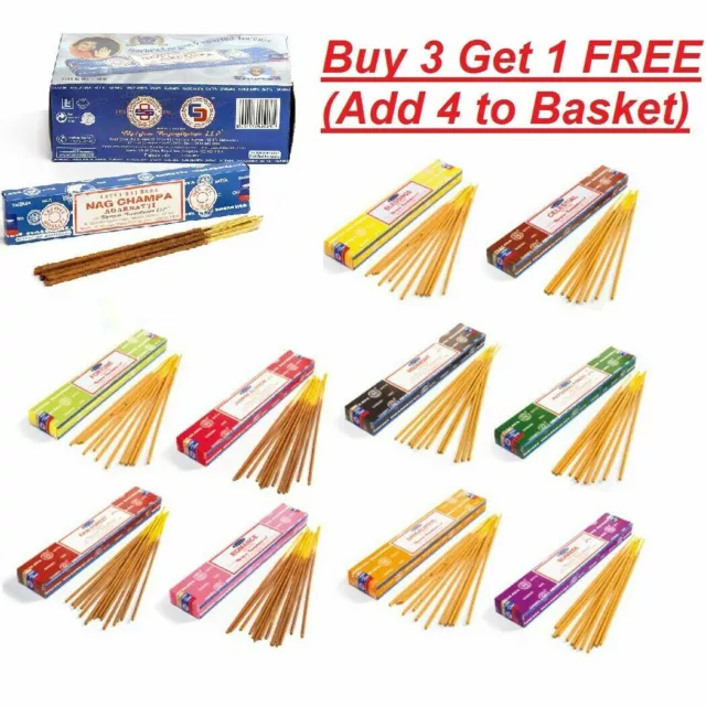 Satya Insence Sticks Genuine Nag Champa Incense Sticks Joss 15g