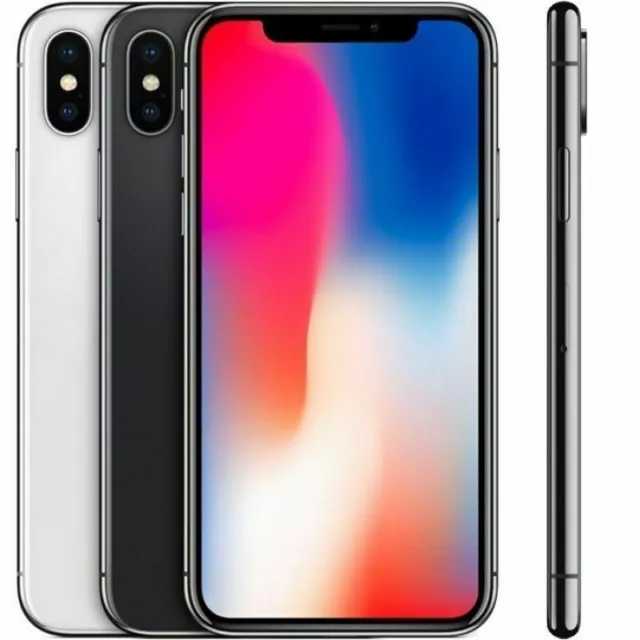 Apple iPhone X Factory Unlocked GSM SmartPhone 64GB 256GB No Face ID