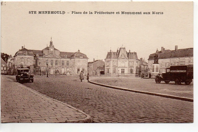 SAINTE MENEHOULD - Marne - CPA 51 - Camion Goulet Turpin Livraison place prefect
