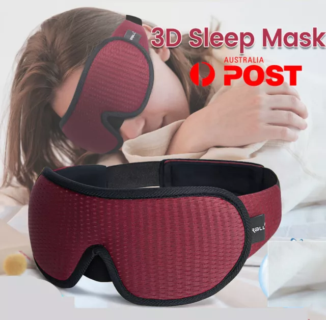Travel Sleep Eye Mask soft 3D Memory Foam Padded Shade Cover Sleeping Blindfold