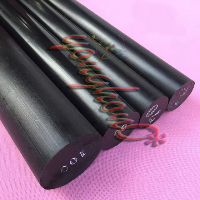 New 1 pcs Nylon Polyamide PA Plastic Round Rod Stick Black 30mm x 250mm