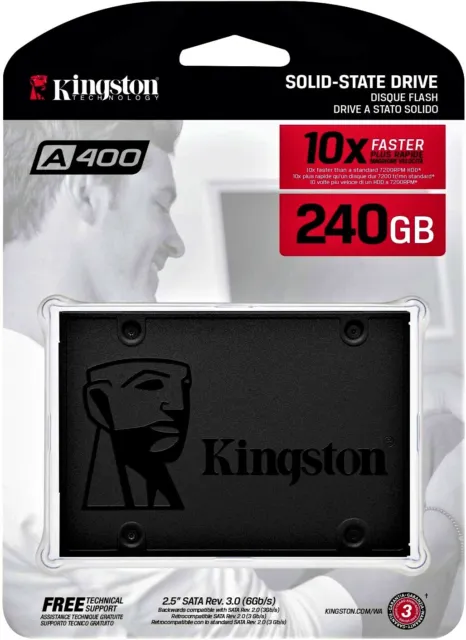 Kingston SA400 SSD 240GB 2.5inch SATA 3 Internal Solid State Drive