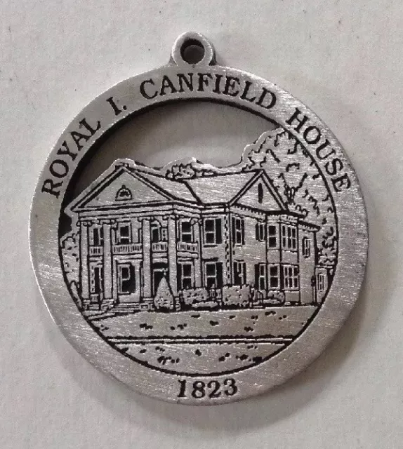 Royal I. Canfield House New Milford Historical Society Woodbury Pewter Medallion