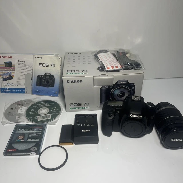 CANON EOS 7D Ef-S 18-200Mm 1 3.5-5.6 Is Set Camera Digital