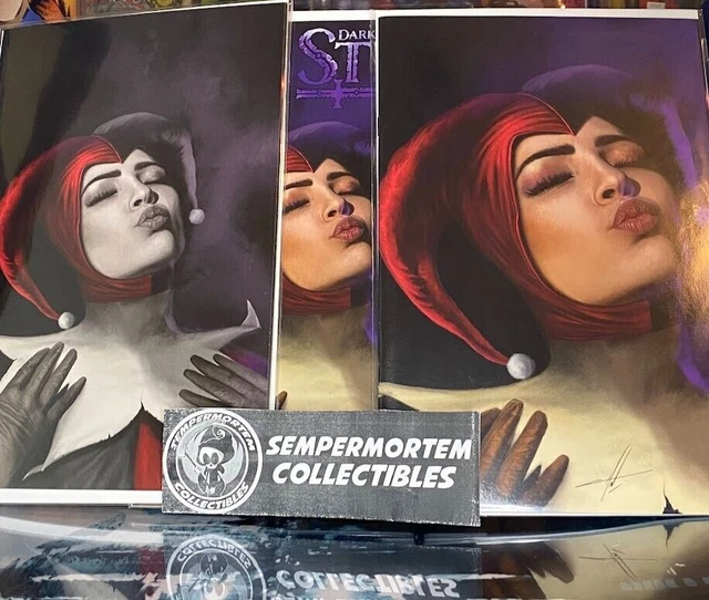 COMPLETE SET 3x Harley Quinn Dark Knights of Steel Carla Cohen Variants