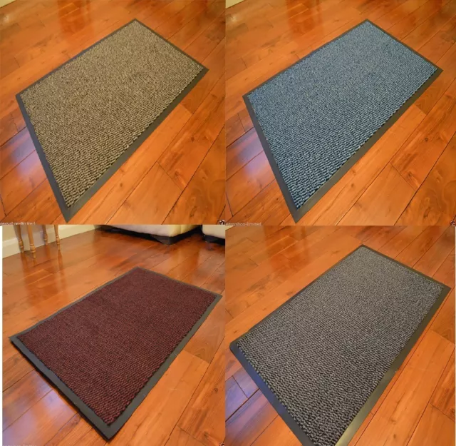 Barrier Door Mat Kitchen Heavy Duty Non Slip Rubber Back Door Rugs Dirt Non Slip 2