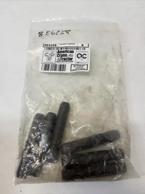 Pin WITH Groove 8E6258 Bag Of 6