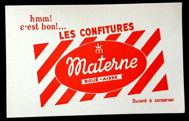 BUVARD Les Confitures Materne Boué-Aines