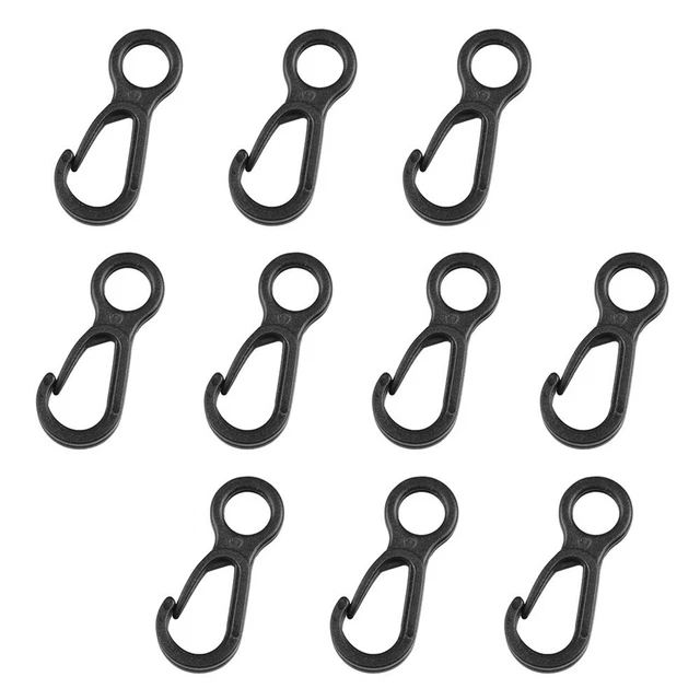 10 pz portachiavi in plastica chiusura rapida clip a molla mini carabiner tool kit