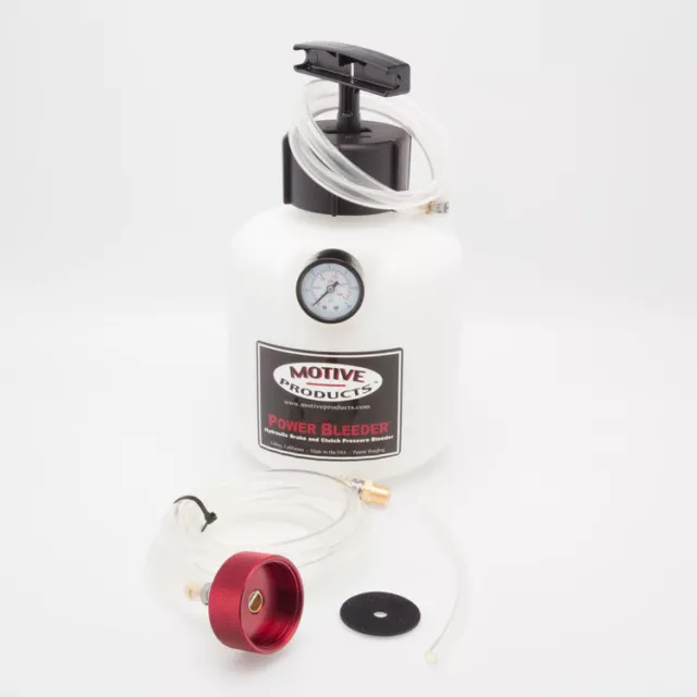 Motive Products 0117 Black Label Power Bleeder 2-Quart Tank with Hose,  Extra Tubing, and Adapter, Compatible with Ford Vehicles