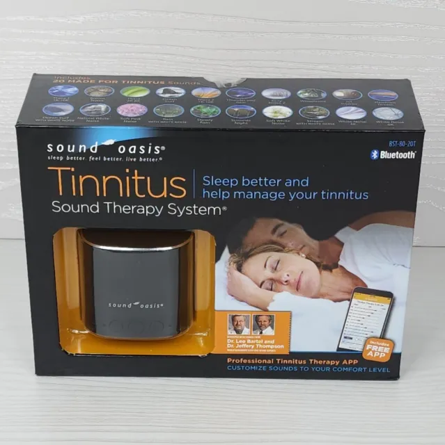 Sound Oasis Tinnitus Bluetooth Therapy System BST-80-20T Sleep Sound Machine