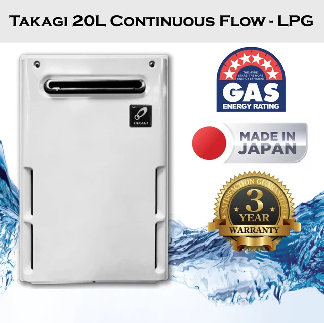 TAKAGI 20L CONTINUOUS Flow LPG Hot Water Heater Gas, Replace Rinnai Rheem  DUX $820.00 - PicClick AU