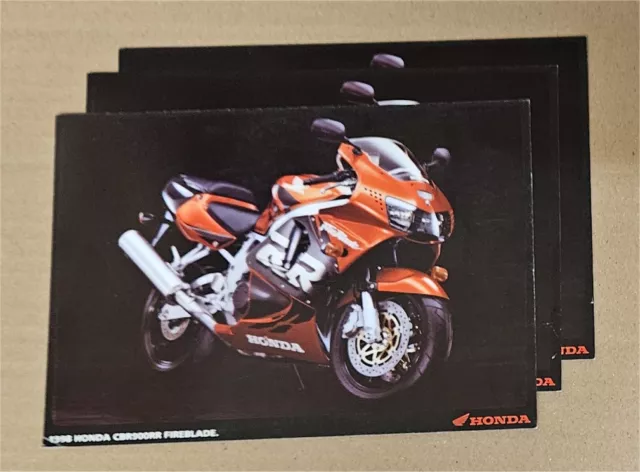 Honda CBR900RR Fireblade 1998 Large Postcard Sales Leaflet Brochure