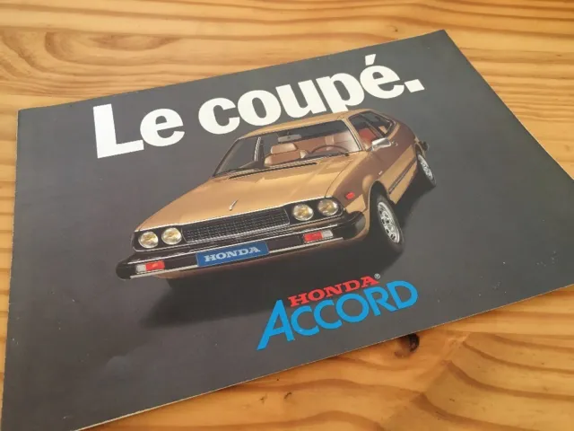 Honda Accord coupé prospectus brochure prospekt dépliant français