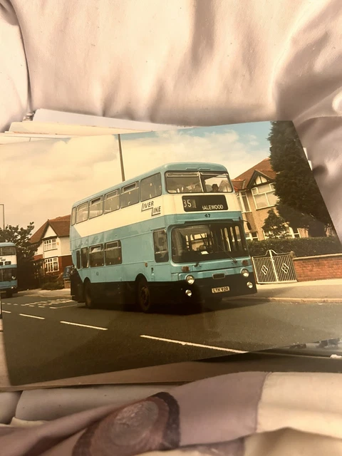 CLASSIC BUS PHOTO Leyland Atlantean Fleetline LTK 92P Liver Line £0.99 ...
