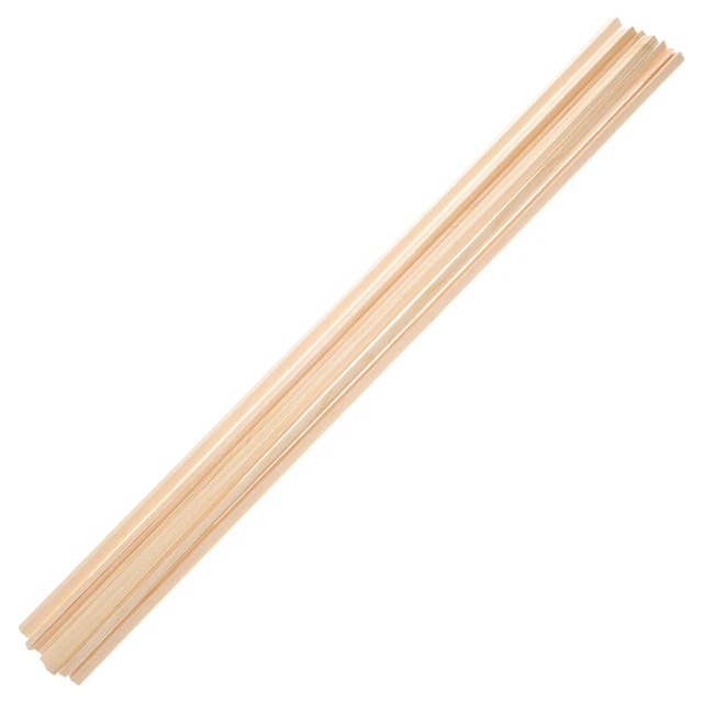 10 Pcs Strip Window Frame Trim Dowel Rod Wood Slat Wall Wooden Molding