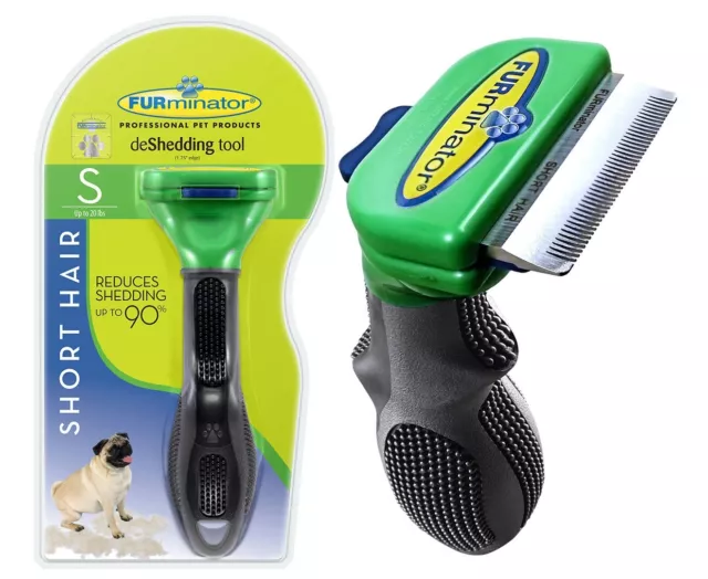 FURminator Undercoat deShedding Tool for Small Short Hair Dogs up to 20lbs