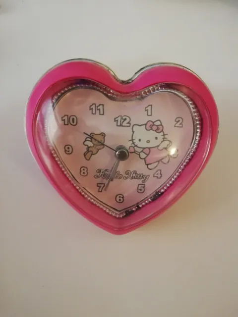 Orologio Sveglia Hello Kitty Sanrio 2010 cuore rosa