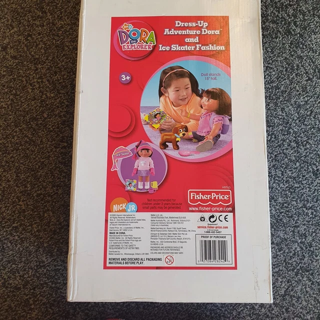 FISHER PRICE DORA the Explorer Dress Up Adventure & Ice Skater Fashion