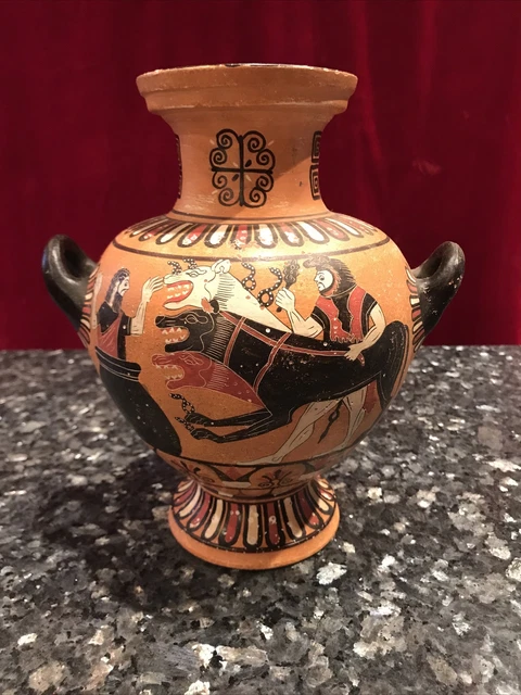 Greek Reproductions ANCIENT GREEK CAERETAN Hydria Vase Pottery Museum Replica Reproduction ...