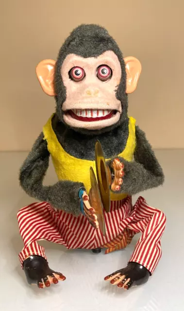 Vintage Daishin Musical Jolly Chimp Clapping Cymbal Monkey No longer Works PARTS