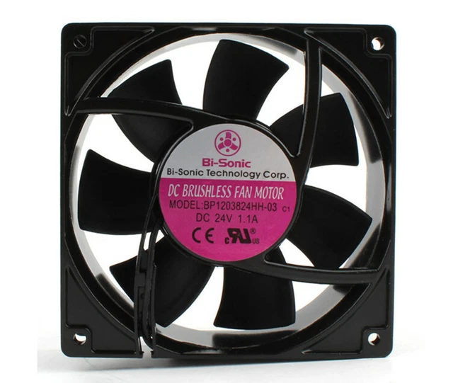 Bi-sonic BP1203824HH-03 DC24V 1.1a axial flow heat fan  6months warranty