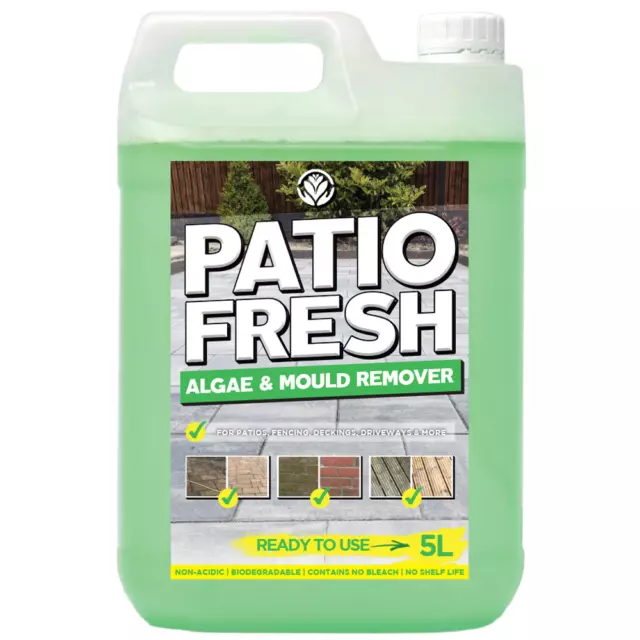 GardenersDream Patio Cleaner 5L - Ready To Use Outdoor Algae & Mould Remover